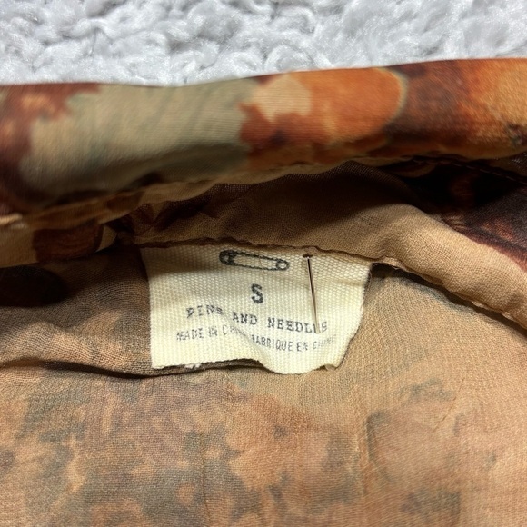 Pins and Needles Blouse Womens Small Floral Sheer Victorian Witch Party Event - Picture 2 of 5